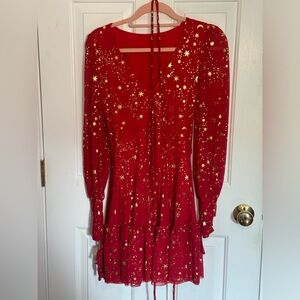 Blackmilk Stardom Red Heavenly Dress